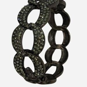 Dark Gray Bangle with bling